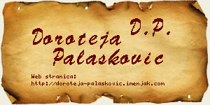 Doroteja Palasković vizit kartica